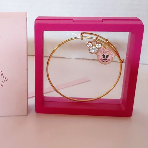 Just Jess Fashions Charm Bracelet Minnie Mouse Gingerbread Pink Christmas NIB - Picture 3 of 5